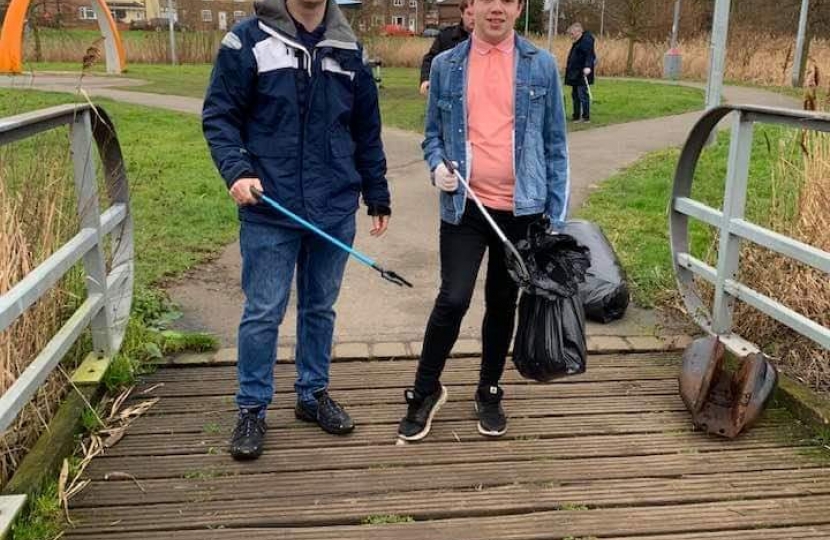 Brendan Clarke-Smith MP with Young Conservative Bayley Lambert