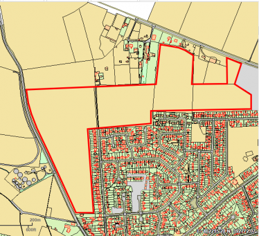 Area where houses will be built.